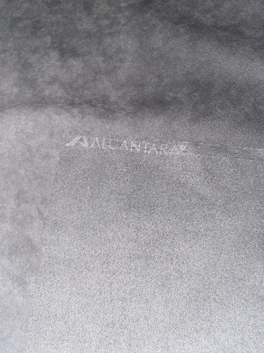 Genuine alcantara fabric black - fabric,