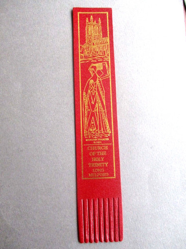 Leather bookmark suffolk long - bookmark,