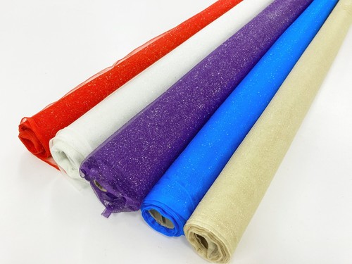 Glitter tulle fabric - tulle, nylon