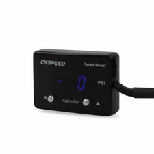 Universal Digital Boost Gauge PSI Turbo Boost Gauge Blue LED Display Black Face