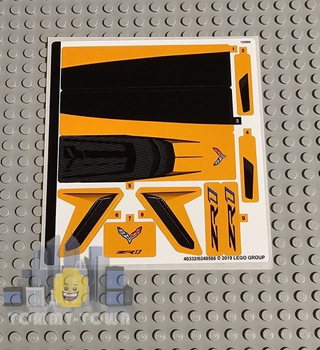 Lego technic sticker sheet - sticker,