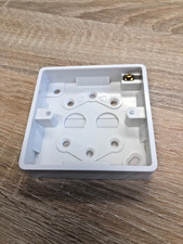 Surface Pattress Box 1 Gang 18mm White – For Switches Contactum 1041E