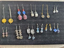 10 Pairs of Earrings 2 Pairs of Studs and 8 Hooks Various Styles Brand New