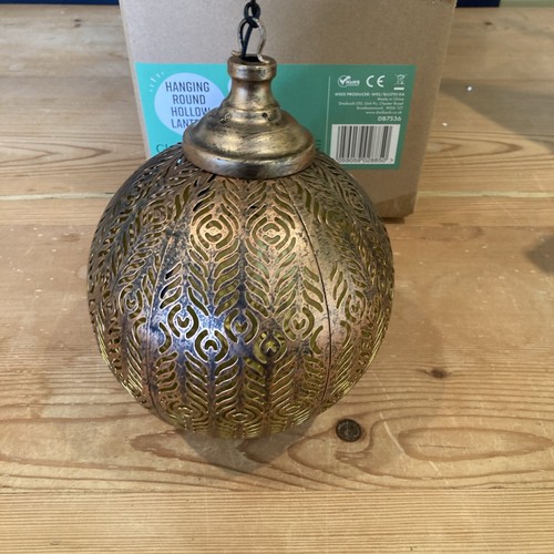 Brass colour hanging solar led - hanging,