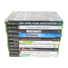 Microsoft XBOX Game Bundle Lot Lord of The Rings, Mercenaries, CSI and More