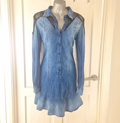 Guess denim shirt - denim, drop
