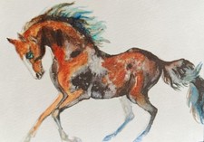 Horse  running Art Original