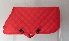 QUILTED WATERPROOF DOG COAT, RED, FLEECE LINED, MADE TO MEASURE