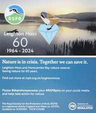 Rspb pin badge - pin, leighton
