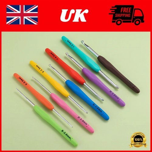 9pcs crochet hooks set soft - 9pcs,