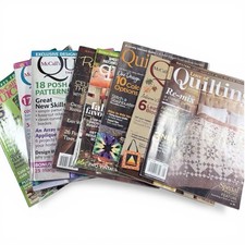 Lot of 9 Quilting Magazines