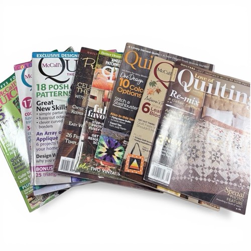 Lot quilting magazines - quilting,