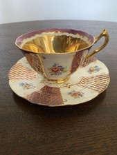Vintage Polperro Lustre Cup and Saucer