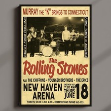 The Rolling Stones 1964 Early USA Concert Poster MULTI-PRINT Three FRAMED Option