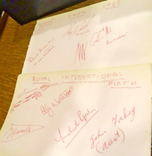 Authentic Vintage 1950s Showjumping Autographs  - Smith,Pyrah,Winkler,Broome etc