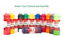 Scola Poster Paint 600ml Bottles Kids School Craft - Various Pack Sizes/Colours