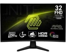MSI MAG 32C6X Curved Monitor 31.5" Widescreen VA LED Black 1920x1080 1ms 250Hz