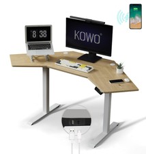 Height adjustable corner desk - adjustable,