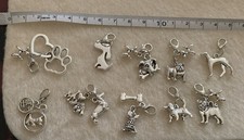10 Mixed Charms Dog Theme