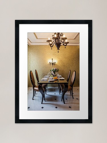 Table setting awaits the - table,