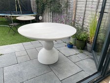 White Dining Table in Mango Wood