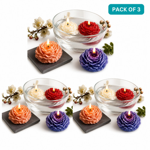 Handmade flower candle - candle, |
