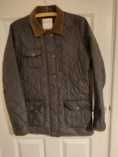 Fat Face Brown Quilted Jacket Size 14