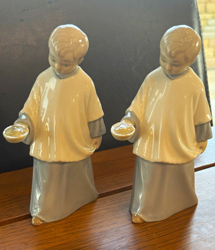 Pair vintage spanish porcelain - pair,