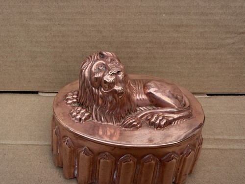 Antique copper jelly mold - antique,
