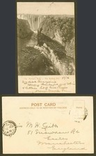 Rhodesia 1906 Old UB Postcard Victoria Falls The Boiling Pot E. Peters Cape Town