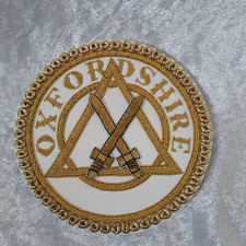 Masonic OXFORDSHIRE  Provincial Apron Badge SWORD BEARER