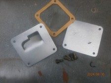 BSA Motorcycle Gearbox inspection cover complete with screws.