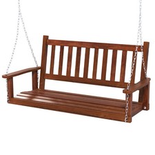 136 cm Wooden Porch Swing