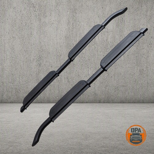 Black side steps fit land - black,