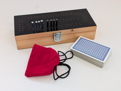 Wooden travel cribbage - travel, board