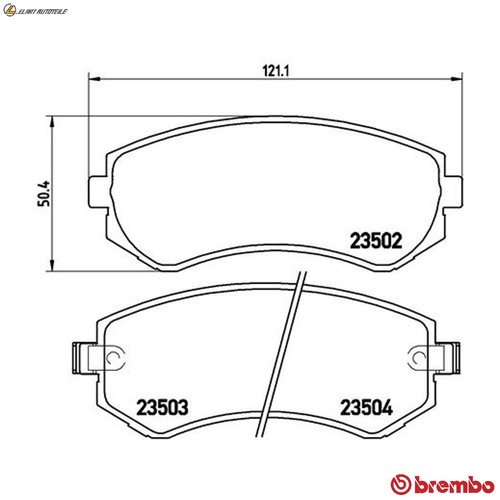 Brake pad set disc - brake,