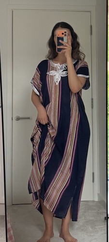 Moroccan dark blue gandoura - dark,