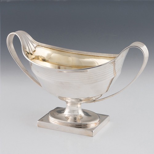 Georgian silver sauce boat - silver,