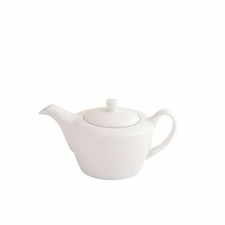 New Fairmont + Main Arctic White Vitrified Porcelain 2 Cup Teapot With Lid