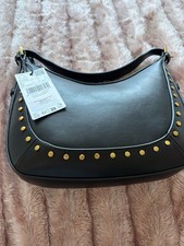 Mango Black Genuine Leather