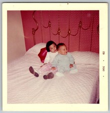 Vtg Color Snapshot Young Girl