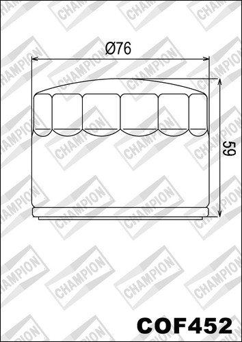 Cof452 oil filter champion - cof452,