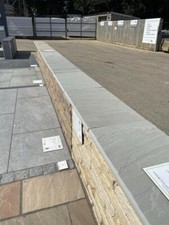 Coping Stones - Kandla Grey Sandstone Wall Capping - Rounded Bullnosed Edges