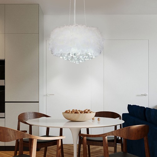 Modern feather light shade - modern,