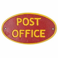 Post Office Cast Iron Sign