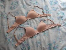 TWO 30A M&S Angel Bras Beige Almond Soft Spongy Cups Marks and Spencer