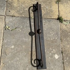 Vintage Wrought Iron Panel Railing Section Wall Topper