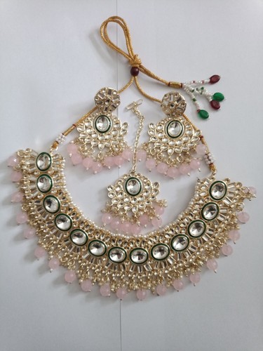 Indian kundan jewellery set - kundan,