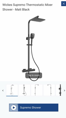 Wickes supremo thermostatic - wickes,