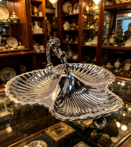 Antique silver plate mappin - plate,